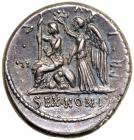 M. Nonius Sufenas, moneyer, 57 BC. Silver Denarius (4.0g). EF - 2