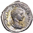 Diadumenian, AD 217-218. Silver Denarius (2.8g), as Caesar. AEF