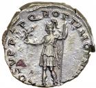 Trajan, AD 98-117. Silver Denarius (3.1g). EF - 2