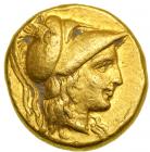 Macedonian Kingdom. Alexander III 'the Great', 336-323 BC. Gold Quarter Stater (2.14g). VF