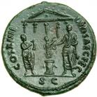 Domitian. AE As (10.63g), AD 81-96.. EF - 2