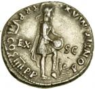 Nero. Silver Denarius (3.5g), AD 54-68. AEF - 2