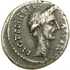 Julius Caesar. Silver Denarius (4.0g), 44 BC. VF