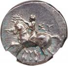 Calabria, Tarentum/Taras. 272-235 BC. Silver Didrachm (6.5g)