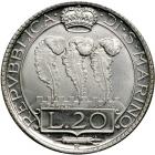 San Marino. Platinum 20 Lire, 1938-R. BU - 2