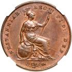 Great Britain. Penny, 1858/7. NGC MS64 - 2