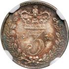 Great Britain. Threepence, 1859. NGC MS65 - 2