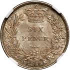 Great Britain. Sixpence, 1855. NGC MS65 - 2