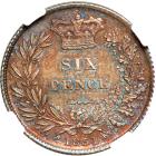 Great Britain. Sixpence, 1831. NGC MS64 - 2