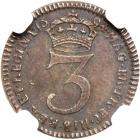 Great Britain. Threepence, 1694. NGC MS64 - 2