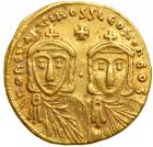 Constantine V Copronymus, with Leo IV, 751-775. Gold Solidus (4.4g). VF - 2