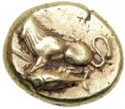 Mysia, Kyzikos. Electrum Hekte (2.7g), ca. 500-450 BC.. AEF