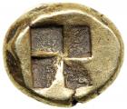 Mysia, Kyzikos. Electrum Hekte (2.7g), ca. 500-450 BC.. AEF - 2