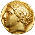 Sicily, Syracuse. Agathokles. Gold Dekadrachm (2.8g), 317-289 BC.. VF