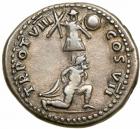 Titus. Silver Denarius (3.3g), as Caesar, AD 69-79. Rome, under Vespasian, AD 79.. VF - 2