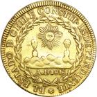 Chile. 8 Escudos, 1822-So FI. VF