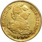 Spain. 2 Escudos, 1774-PJ (Madrid). VF-EF