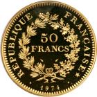 France. Piefort 50 Francs, 1974. NGC PF67 - 2