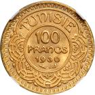 Tunisia. 100 Francs, AH1349/1930. NGC MS65 - 2