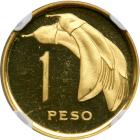 Uruguay. Pattern Gold Set: Peso, 5 Pesos and 10 Pesos, 1969. NGC PF64 - 2