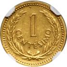 Uruguay. Gold Pattern Centesimo, 1953. NGC PF61 - 2