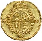 Spain. ½ Escudo, 1786-DV (Madrid). AU - 2