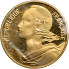 France. Gold Piefort 10 Centimes, 1974. PF