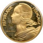 France. Gold Piefort 10 Centimes, 1974. PF