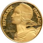 France. Gold Piefort 20 Centimes, 1974. PF