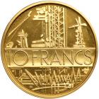 France. Gold Piefort 10 Franc, 1974. NGC PF65 - 2