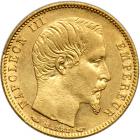 France. 5 Francs, 1854-A (Paris). AU