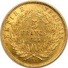 France. 5 Francs, 1855-A (Paris). AU - 2