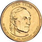 2009-P. Edge Error. Double Edge Lettering - Overlap. John Tyler - Position A. PCGS MS66