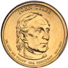 2009-P. Edge Error. Weak Edge Lettering. John Tyler - Position A. PCGS MS67