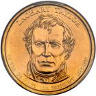 2009-P. Edge Error. Double Edge Lettering - Overlap. Zachary Taylor - Position B. PCGS MS65