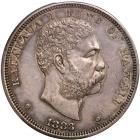 1883 Hawaiian Dollar. PCGS AU55