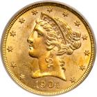 1901 $5 Liberty. PCGS MS60