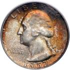 1952-S Washington Quarter Dollar. PCGS MS67