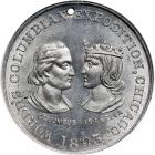 1893 Columbus & Queen Isabella Medal. Eglit-39.. NGC MS64