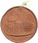 Unusual and Rare, 1893 Indian Temple Pressed Paper Medal, Eglit-242.