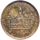 1892 Mexico, Columbus Statue Medal - G.L. Lohse y Cia Sucs, Eglit-260, bronze.. NGC MS62