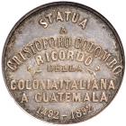 1894 Guatemala, Columbus Statue Medal, Eglit-264.