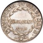 1894 Guatemala, Columbus Statue Medal, Eglit-264. - 2