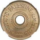 Palestine. 20 Mils, 1935. NGC MS63