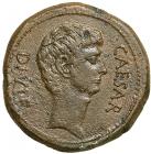 Octavian and Julius Caesar, 38 BC. Bronze Sestertius (19g)