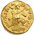 The Visigoths. Transitional Series, AD 527-565.. Gold Tremissis (1.5g). EF - 2