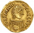 The Visigoths. Transitional Series, AD. 527-565. Gold Tremissis (1.4g). EF