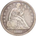 1859-S Liberty Seated Dollar. PCGS VF20