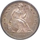 1860-O Liberty Seated Dollar. PCGS MS62