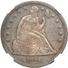 1849 Liberty Seated Dollar. NGC MS61